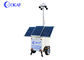 PTZ Camera 9m Height Mobile Sentry Surveillance Trailers IP65