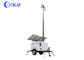 موقع GPS متحرك 9m 400Ah Telescopic Mast Pole HD 1080P كاميرات PTZ