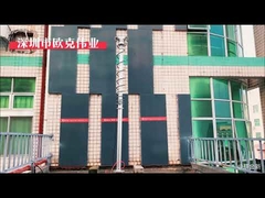 Mobile pneumatic telescopic mast