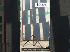 foot-pumped pneumatic telescopic mast