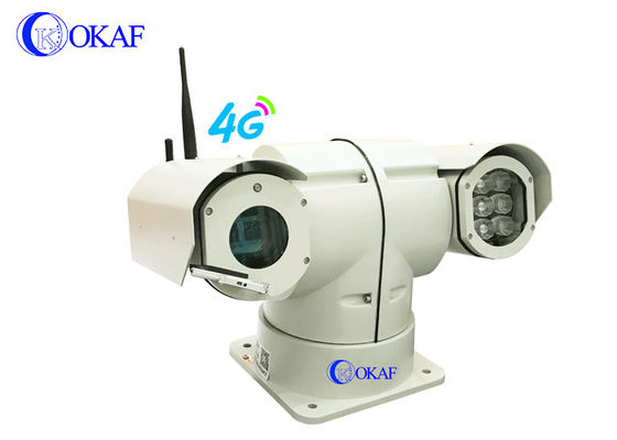 OKAF 4G مكافحة الصدمات السقف المركبة PTZ كاميرا IP RS485 التحكم