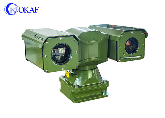 3km 5km طويلة المدى الأمن الحدود المزدوجة الاستشعار التصوير الحراري كاميرا PTZ CCTV