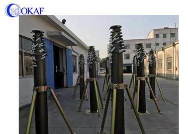 برج الاتصالات التلسكوبي الهوائي الألومنيوم الطوق DC12V/24V