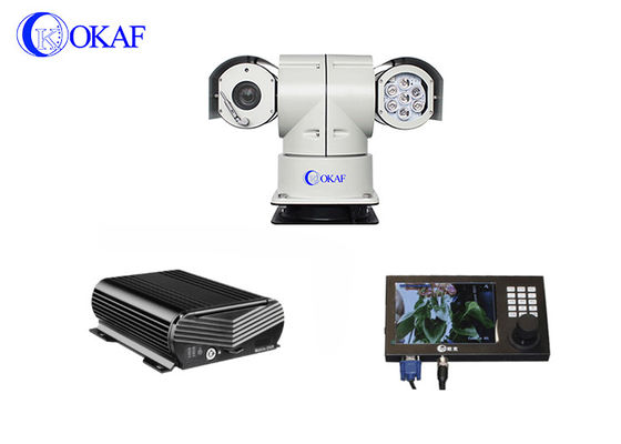 150m IR IP66 2.0MP كاميرا PTZ مثبتة على السيارة مع عصا التحكم NVR